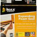 Duck Max Strength Expanding Foam Seal for Doors and Windows, .5 in. x .5 in. x 20 ft., Expands to Fit Uneven Gaps up to 1/2 Inch Thick, Cut to Size, Black, 1-Roll (Pack of 1)