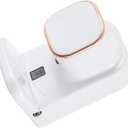 ABOOFAN Electric Toothpaste Dispenser Wall Mount Bracket Squeezer Toothpaste Tube Shelf Organizing Wear Resistant (White)