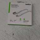 Belkin BoostCharge USB-C to USB-A Cable (1M/3.3ft) for iPhone 16, iPhone 16 Pro, iPhone 15, Samsung Galaxy S25, S24, Note20, Pixel 9, iPad Pro, Nintendo Switch 2, Carplay and More - White