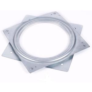 6 inch Square Swivel Ball Bearing Plate Rotating Table Lazy Susan 5/16'' Thick Turntable Silver Tone