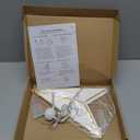 Christmas Hanging Paper Stars, Cardstock Star Decorations, Star Lanterns, White, Gold, Brown for Holiday Christmas Home Decor Star 