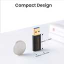 CableCreation USB C Female to USB Male Adapter, USB 3.1 5Gbps USB C to A Adapter Female for Laptops Logitech StreamCam VR Link for Charging