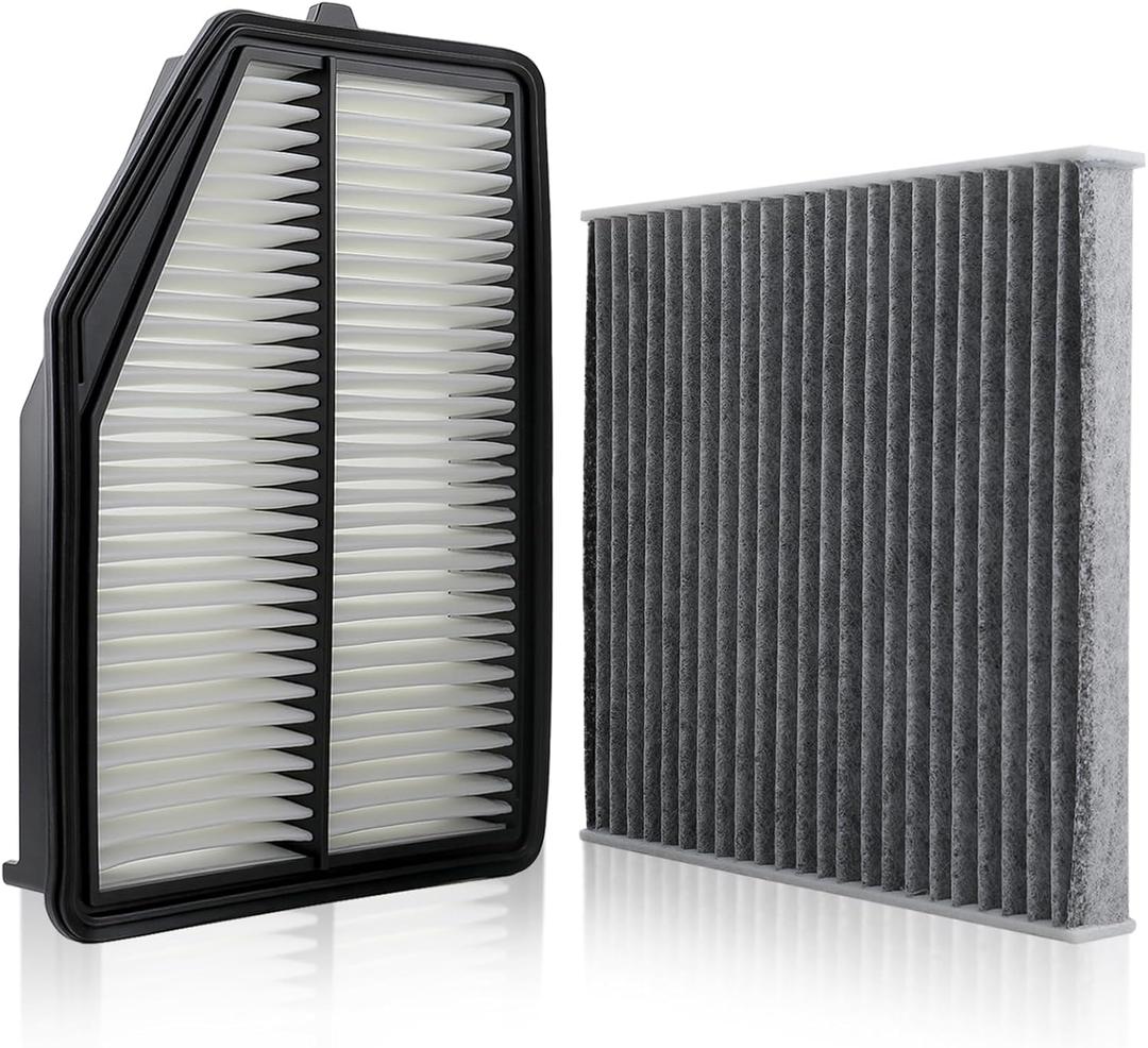 Engine Air Filter 17220-5LA-A00 and Cabin Filter 80290-SDA-A00 Compatible with Honda CR-V CRV 2015-2016 Engine Air Filter Replacement