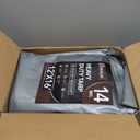 Sunvigor Tarp Waterproof 12x16Ft, Heavy Duty Tarp Cover Extra Thick 14 Mil Tear and UV Resistant, Outdoor Tarps with Grommets and Reinforced Edges for Roof, Camping, Patio, Pool, Boat (Silver/Brown 14mil)