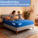 Upgrade 4Pcs Bed Sheet Holders for Corners, Lock Sheet Holders, Fitted Sheet Holders Keep Sheets Firm & Tight,Durable Heavy Duty Bed Sheet Clips, Sheet Locks, Sheet Fasteners Clips No More Loose Sheet