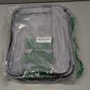 4 PCS Toys Storage Bag, Classic Bricks Building Set Storage Bag, Travel Case for Building Toys, Puzzles, Grey