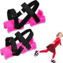 Toddler Ice Skates, Kids Ice Skates, Adjustable Ice Skates for Kids, Upgrade Double Blade Ice Skates for Toddlers, Suitable for Toddler Beginner Skating Training (Pink)