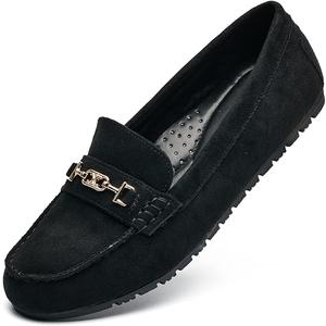 DeYashopin Women's Loafer Shoes Leisure Slip On Work Shoes Comfort Walking Flats, Size 9,5