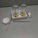 Birity 24oz Glass Cups with Lids and Straws,Glass Tumbler with Handle,2 setReusable Glass Ice Coffee Cups with Lid and Straw for Smoothies,Tea,Juice,Boba Cup for Cold & Hot Drinks,Travel Cup