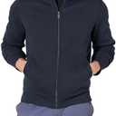 Amazon Essentials Men's Sweatshirt, Mock Neck, Fleece Zip Up, S