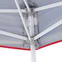 E-Z UP Vista Instant Shelter Canopy, 12' x 12', White Powder-Coated Steel Frame with Wide-Trax Roller Bag & 4 Piece Spike Set, Punch, 12 by 12'