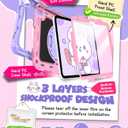 Cantis Case for iPad 11-inch (A16) 2025/ iPad 10th Generation 2022 (10.9 inch) with Screen Protector, 11th Case with 360 Degree Rotating Stand/Shoulder Strap/Pencil Holder, Light Purple+Pink