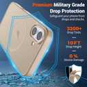 SUPFINE Magnetic for iPhone 17 Case (Compatible with MagSafe)(Military Grade Drop Protection) Translucent Matte Shockproof with Anti-Fingerprint Phone Cover 2025,Desert Gold