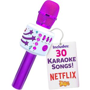 Move2Play, Kids Karaoke Microphone | Includes Bluetooth & Pre-Loaded Songs | Birthday Girls Present for All Ages, 2, 3, 4, 5+ Year Old Girls, Boys & Toddlers (Purple)