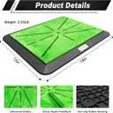 Golf Hitting Mat with Divot Board, Real-Time Swing Feedback Trainer, Indoor & Outdoor Chipping Practice Mat, Strike Training Aid, Turf Driving Impact Pad, Golf Accessories and Gifts for Men