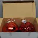 6in Large Christmas Ornaments Shatterproof Christmas Ball Ornaments Giant Xmas Tree Decoration Decorative Hanging Mercury Balls for Party,Home,Holiday (Red,4pc)