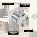Broan-NuTone 512M Through-the-Wall Ventilation Fan White Cover, 6-Inch 70 CFM 6.0 Sones