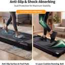 NEWBULIG Under Desk Walking Pad Treadmill, Portable Compact Electric Treadmill with Remote Control, Quiet Fitness Equipment & LED Display for Home & Office, Black&Sliver