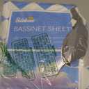 Baby Bassinet Sheets 4 Pack Compatible with 33" x 20" Mika Micky, Baby Delight, AMKE and Other Rectangle Bassinet Mattress, Ultra Soft & Skin Friendly, Washer & Dryer, Grey Leaf
