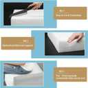 Frienda 6 Pack 4 Height x 24 Width x 24 Length High Density Outdoor Couch Cushion Replacements for Patio Furniture Square Upholstery Foam Pad for Couch Cushion Sofa Support Outdoor