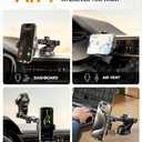 CHGeek Wireless Car Charger Phone Holder Mount, 15W Fast Charging Auto Clamping Phone Holders for Your Car Dashboard Windshield Air Vent Car Accessories for iPhone, Samsung Galaxy, Google Pixel etc (Black)