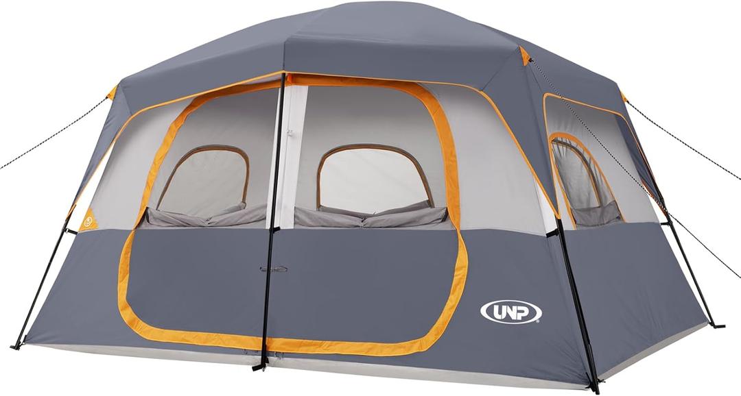 UNP  5-8 Person  Tent, Portable Cabin Tent, Camping Tent Easy Set Up, Waterproof with Top Rainfly for Outdoor Camping/Hiking
