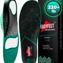 220+ lbs Plantar Fasciitis High Arch Support Insoles Men Women - Flat Feet Orthotic Inserts Standing All Day - Work Boot Shoe Insoles - Shoe Sole Flat Foot Heavy Men XS