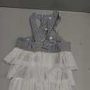 Dog Dresses, Fashion Pet Dog Clothes, Striped Mesh Puppy Dogs Princess Dresses (Blue, XX-Large)