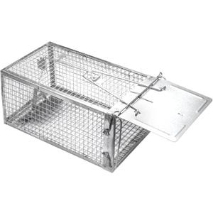 SZHLUX Rat Trap,Mouse Traps Work for Indoor and Outdoor,Small Rodent Animal-Mice Voles Hamsters Cage,Catch and Release(Small), Silver (SZ-SL2614X)