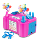 Anordsem Electric Balloon Air Pump: Polypropylene Plastic Case with Dual Nozzle - Quick Inflating for All Balloons at Home - Blower Machine Knotter/Ribbon for Parents Party DIY Decoration