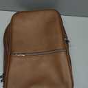 Samsonite Classic Leather Slim Backpack, Cognac , One Size
