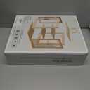 3-Tier Bread Box for Kitchen Countertop  Large Capacity Bread Storage for Homemade, Bamboo Farmhouse Counter Breadbox Organizer with Acrylic Window, Adjustable, Carry Handle