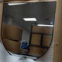 Sweetcrispy 31x32 Bathroom Mirrors for Wall, Arched Mirror for Over Sink