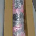 Der Rose 2 Packs Fake Hanging Plants Artificial Flowers for Outdoors Pink UV Resistant for Home Porch Balcony Garden Patio Decor