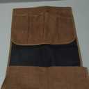 FLYILY Sofa Armrest Organizer Non-Slip Arm Chair Hanging Caddy Remote Control Holder for Magazine, Phone, Books, Glasses(Coffee,13in)