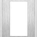ENERLITES Decorator Switch or Receptacle Outlet Metal Wall Plate, Corrosion Resistant, Size 1-Gang 4.50" x 2.76", UL Listed, 7731, 430 Stainless Steel, Silver