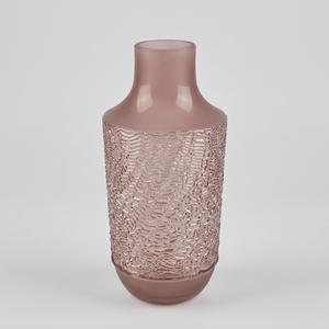 Bambeco Pink Glass Vase 6x13