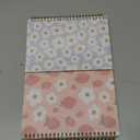 2 Pcs Strawberry Daisy Spiral Notebook, Preppy Cute Spiral Notebooks for Women Girls Friend, 160 Pages Trendy Hardcover Journal Notebook for Writing Travel Business Home Office Aesthetic Notebooks