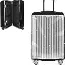 Yotako Upgraded Zippered Transparent PVC Suitcase Cover, No Disassembly Required Clear Luggage Protector for Suitcase Luggage Protector Cover 28''