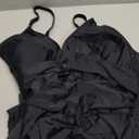 Blooming Jelly Womens One Piece Swimsuit Tummy Control Bathing Suit Gold Metal Tie Knot 2026 Swim Dress (4X-Large, Black)