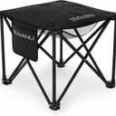 NUMANU Oversized Padded Camping Stool for Adults, Thick Padded 18.5" Heavy Duty Outdoor Camp Chairs with Anti-Slip Feet & Carry Bag, Folding Ottoman Foot Rest for Travel, Max 500lbs (1PK (1x Seat))