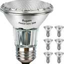 PAR20 Flood 39W 120V 1755 Lumens Halogen Light Bulbs, 6 Pack Range Hood Light Bulb with Dimmable E26 Base, 2800k Warm White, Long Lasting 39W PAR 20 ECO Bulb for Indoor Spotlight,Range Hood,Recessed
