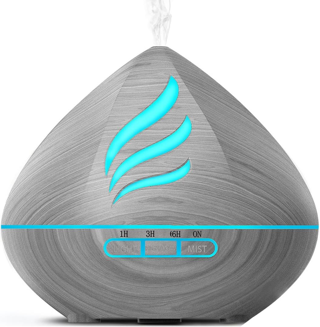 Aromatherapy Experience Diffuser 500ML - Remote Control of 14 LED Lights, Professional-Grade Mist Output & Waterless Auto-Off