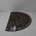 Mohawk Home Entryway Door Mat 2' x 3' All Weather Doormat Outdoor Non Slip Recycled Rubber, Mosaic Mythos Stone Slice