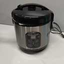 Hamilton Beach Digital Programmable Rice Cooker & Food Steamer, 8 Cups Cooked (4 Uncooked), With Steam & Rinse Basket, Stainless Steel (37518)