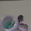 RYI Large Half Gallon 64 OZ Motivational Water Bottle with Straw Time Marker BPA Free for Sport and Fitness Purple Green