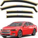 in-Channel Window Rain Guards Fit for Chevy Chevrolet Malibu 2016-2025 (9 Gen),Extra Durable Window Visors Window Deflectors Vent Visors Vent Shades Car Accessories-4 pcs