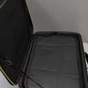 Large Travel Makeup Bag with LED Mirror, 3-Color Stepless Dimming Stand Mirror Detachable, with Adjustable Divider, Makeup Brush Holder Storage (Black)