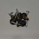 Podoy Antique Casters Wheels 1-5/8" with Stem Socket Replacement for Furniture Chairs Small Sofa Office Decorative Casters (1.4" Stem and 0.75" Dia Sockets) for Hardwood Floor, Set of 4