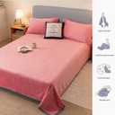 Fleece Bed Blankets Twin Size - Soft Lightweight Plush Fuzzy Cozy Luxury Blanket Microfiber Throw for Couch Bed,All-Season Breathable,60x80 Inches (Watermelon Red)